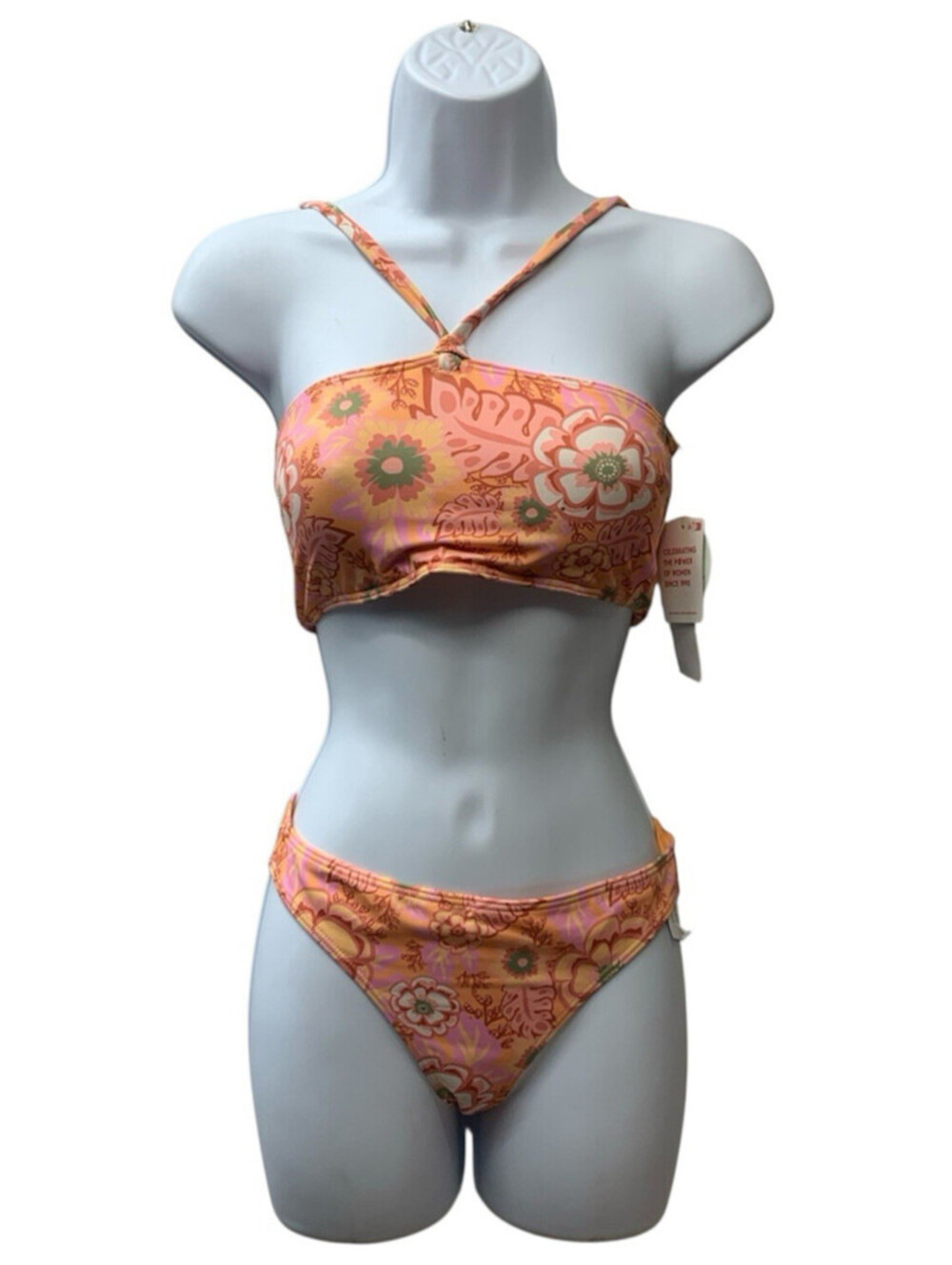 Roxy Girls' Two Piece Bikini Swimsuit, UPF 50+ Sun Protection, Quick-Dry Size 14